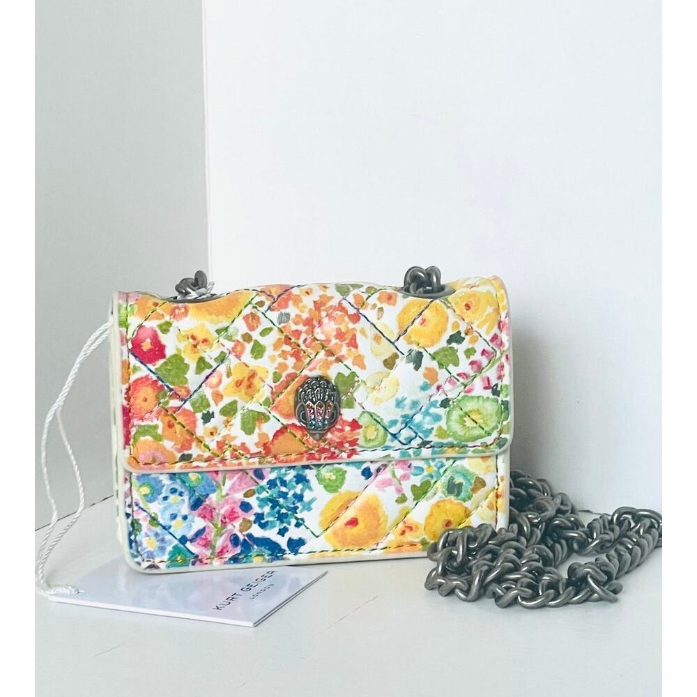 Kurt Geiger Micro Kensington Floral Couture Crossbody Tattie Isles Multi